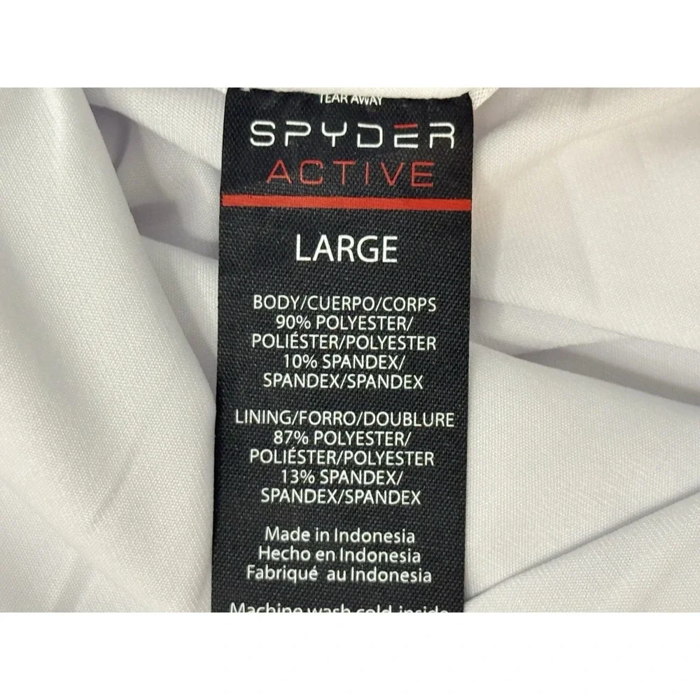 Spyder Active White COOL VENT TENNIS/GOLF SKORT SKIRT w/undershorts size L